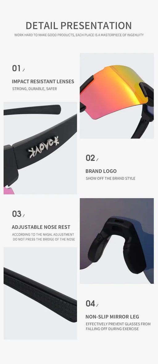 KAPVOE Gafas de sol resistentes y duraderos para hombres y mujeres - Quierox - Tienda Online