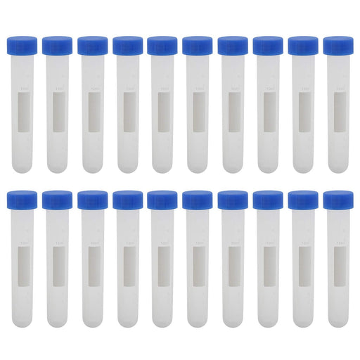 Kesell Tubos de centrífuga con tapa de rosca de fondo redondo, viales de tubo de ensayo de plástico, 0.3 fl oz con área de graduación y escritura, paquete de 20 - Quierox - Tienda Online