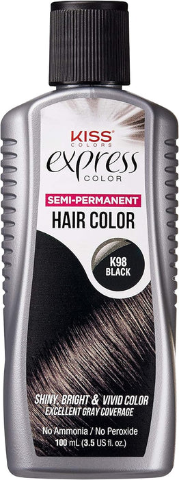Kiss Express Color #K98 Semi- Permanent Black - Quierox - Tienda Online
