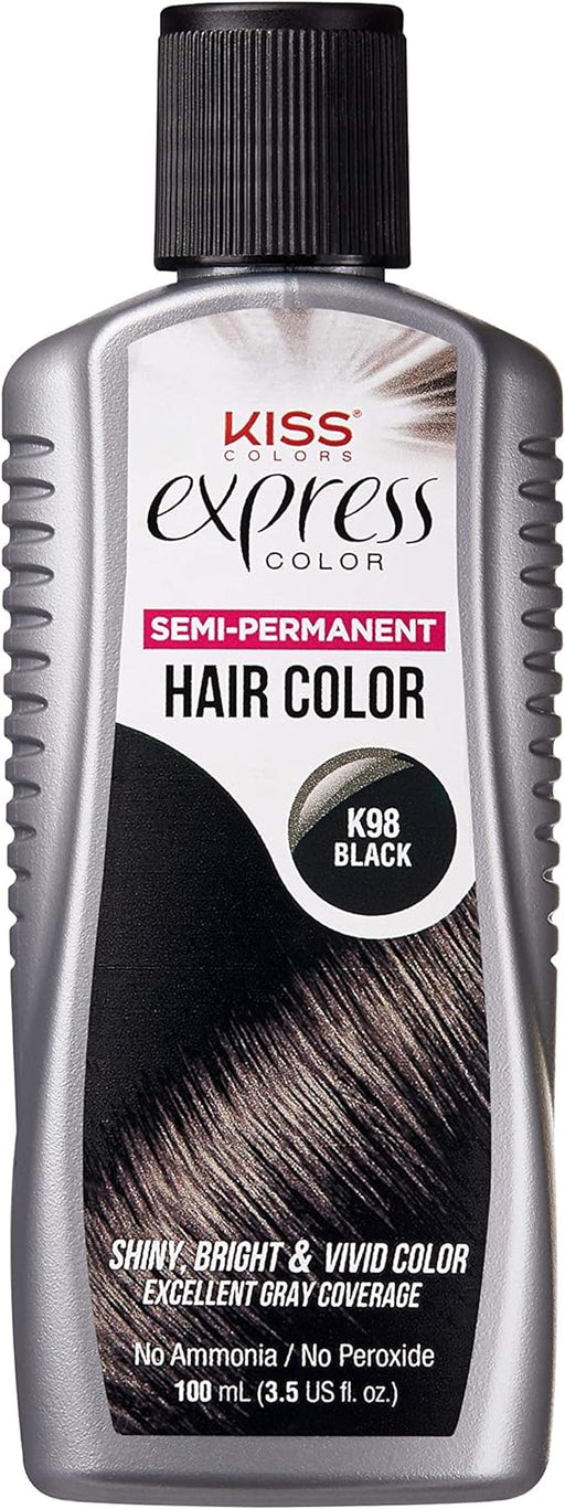 Kiss Express Color #K98 Semi- Permanent Black - Quierox - Tienda Online