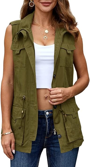 Koodred Chaleco de utilidad militar para mujer - Quierox - Tienda Online