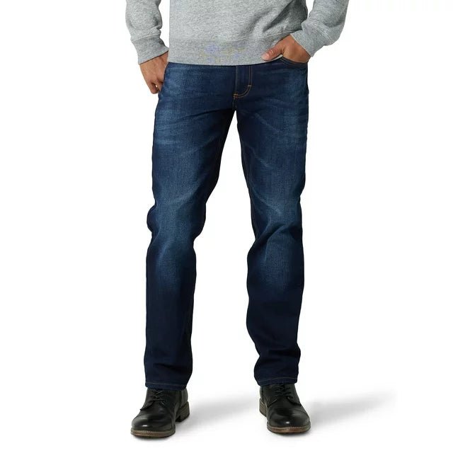 Lee Jean de cinco bolsillos para hombre, recto, con espalda cepillada - Quierox - Tienda Online