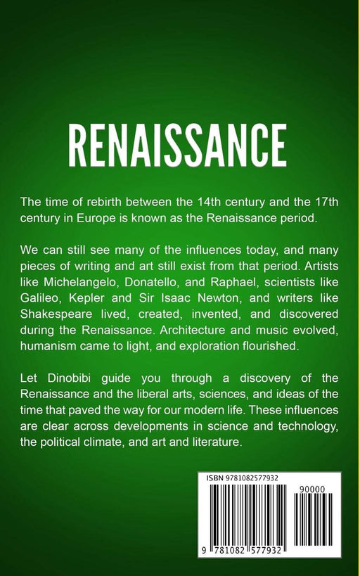 Libro Renaissance: History for kids de Dinobibi Publishing, tapa blanda - Quierox - Tienda Online