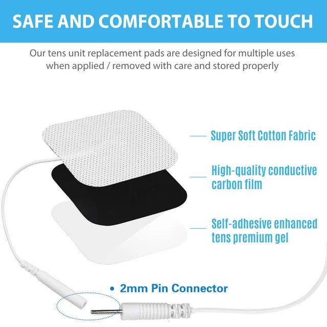 LotFancy Almohadillas de electrodos para unidad TENS - Quierox - Tienda Online
