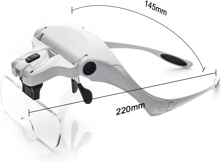 Lupas para pestañas postizas, extensión de pestañas, color blanco - Quierox - Tienda Online