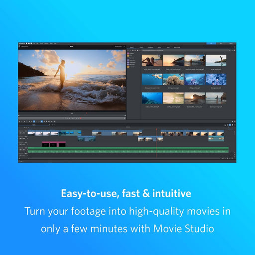 MAGIX Movie Studio 2024 Platinum: Edición de vídeo creativa para todos | Programa de edición de vídeo | Editor de vídeo | para PC con Windows 10/11 | 1 licencia de descarga para PC - Quierox - Tienda Online