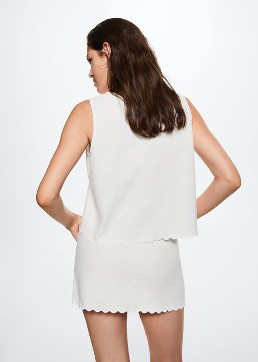 MANGO Top algodón lino - Quierox - Tienda Online