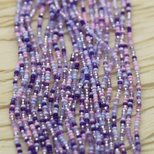 Mix Cuentas de semillas checas color purpura 11/0 - Quierox - Tienda Online