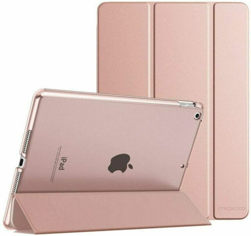 MoKo Smart Shell Stand con funda protectora trasera esmerilada translúcida para Apple iPad 7.ª generación - Delgado oro rosa - Quierox - Tienda Online