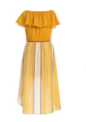 Mono Hi Lo Maxi falda de rayas - Quierox - Tienda Online