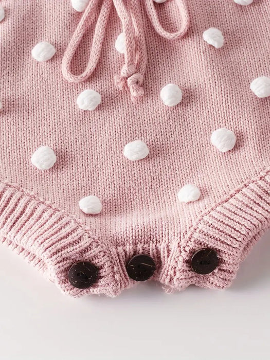 Mono Sin Mangas Crochet De Punto Con Cuello Cuadrado Con Cinturón Para Niñas - Quierox - Tienda Online