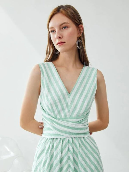 MOTF PREMIUM Vestido fluido de rayas - Quierox - Tienda Online