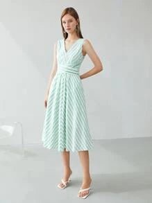 MOTF PREMIUM Vestido fluido de rayas - Quierox - Tienda Online