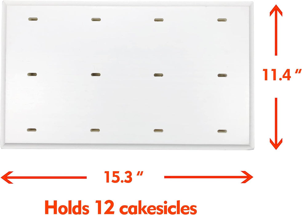 Nangopop Soporte de madera para tartas – 12 palitos de paletas para mesa de postres de bodas - Quierox - Tienda Online