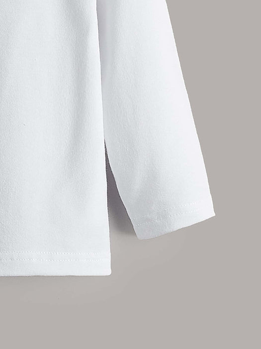 Niños Camiseta unicolor de cuello cisne - Quierox - Tienda Online