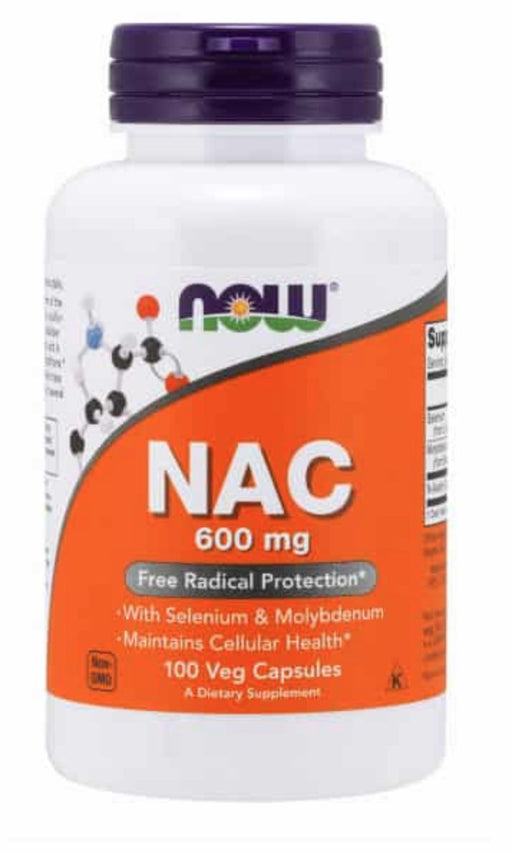 NOW Foods NAC 600mg, 100 Capsules - Quierox - Tienda Online