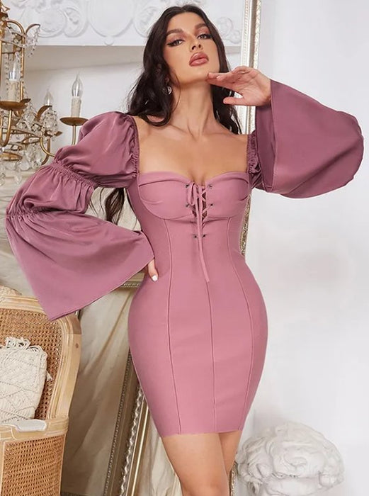 Nuevo vestido elegante de manga larga para fiesta - Quierox - Tienda Online