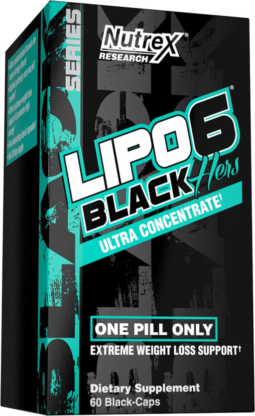 Nutrex Research Lipo-6 Black Hers Ultra Concentrate, Píldoras de pérdida de peso para mujeres - Quierox - Tienda Online