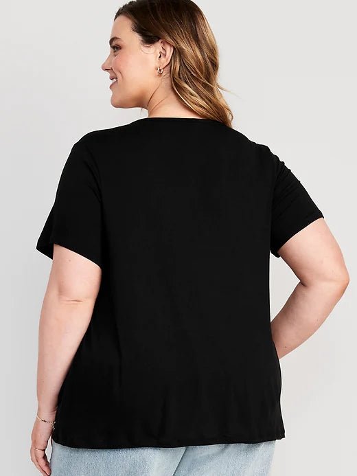 OLD NAVY Camiseta de lujo con cuello redondo para mujer - Quierox - Tienda Online