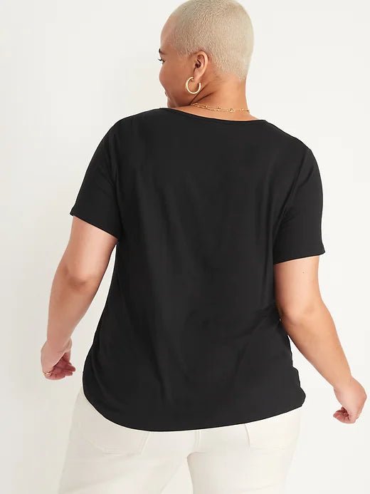 OLD NAVY Camiseta de lujo con cuello redondo para mujer - Quierox - Tienda Online
