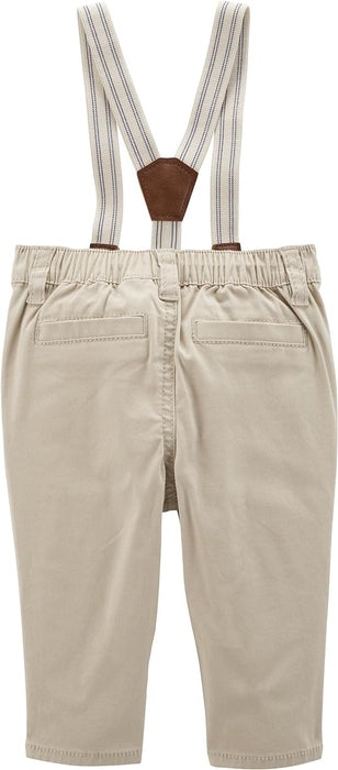 OshKosh B'Gosh Pantalones Caqui con Tirantes Pantalones para Bebé - Quierox - Tienda Online