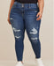 Pantalon Jegging Skinny Jean desgastado de talle alto - Quierox - Tienda Online