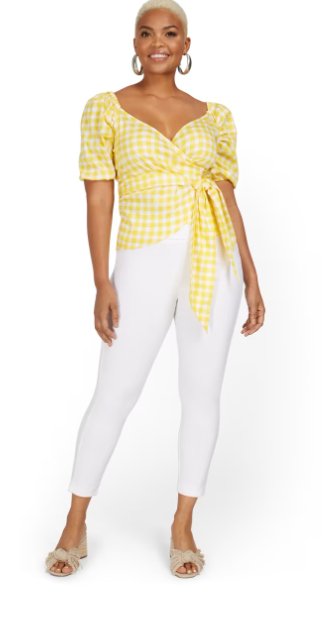 Pantalón Whitney de talle alto sin cierre - Quierox - Tienda Online