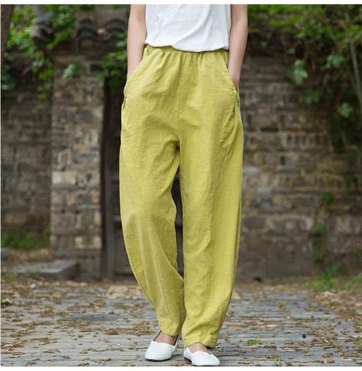 Pantalones elegantes cintura elástica Mujer - Quierox - Tienda Online