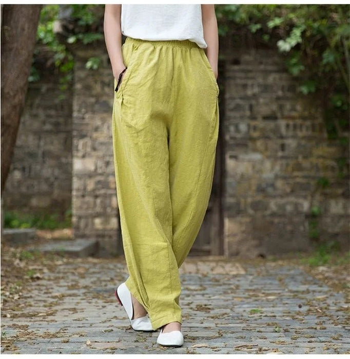 Pantalones elegantes cintura elástica Mujer - Quierox - Tienda Online