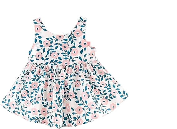 Patpat Conjunto de ropa de verano para niñas pequeñas, vestido sin mangas y sombrero - Quierox - Tienda Online