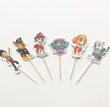 PAW Patrol Juego de 24 decoraciones para fiestas de cumpleaños - Quierox - Tienda Online