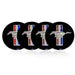 Pegatinas insignia para el centro de rueda de 4x56 mm para Ford Mustang - Quierox - Tienda Online