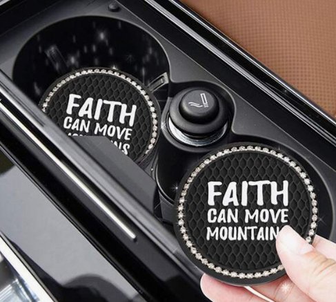 Pieza posavasos antideslizante para coche con decoración de diamantes - Quierox - Tienda Online