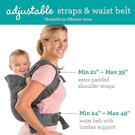 Portabebés convertible Infantino Flip Advanced 4 en 1, gris claro - Quierox - Tienda Online