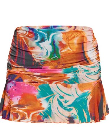 PRETTYLITTLETHING Minifalda Roja Con Dobladillo Con Volantes Y Fruncido - Quierox - Tienda Online