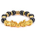 Pulsera Feng Shui con cuentas de piedra de obsidiana negra - Quierox - Tienda Online