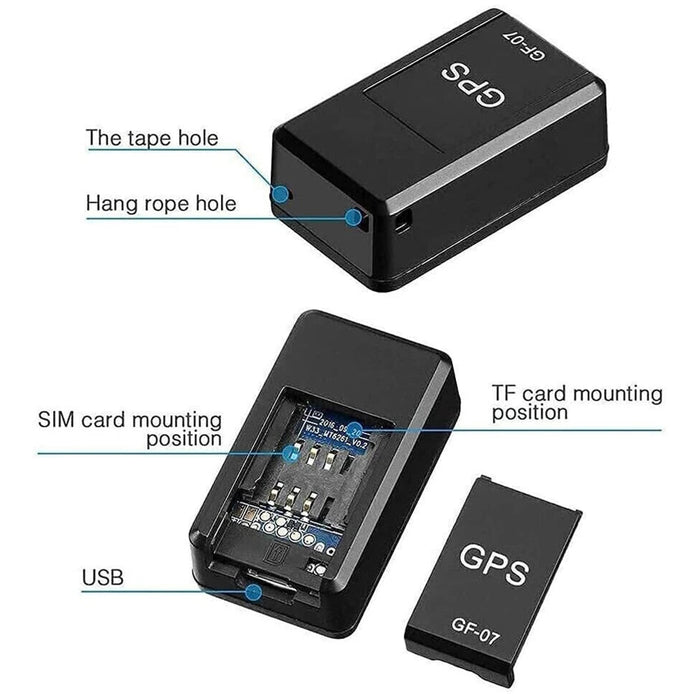 Rastreador de coche GPS Mini GF-07 - Quierox - Tienda Online