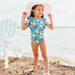 RuffleButts Fancy Me Traje de baño de una pieza con manga de mariposa floral - Quierox - Tienda Online
