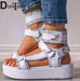 Sandalias de gladiador con plataforma para mujer, zapatos informales con cuñas coloridas - Quierox - Tienda Online