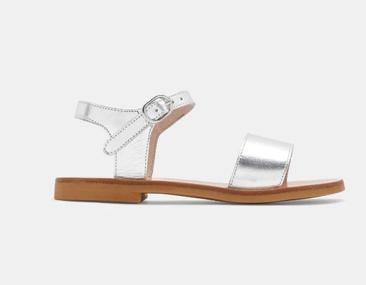 Sandalias para niña de piel lamé - Quierox - Tienda Online