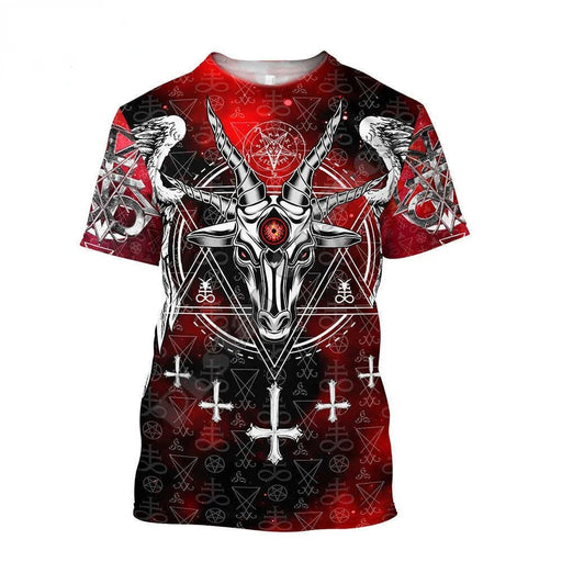 Satan Devil T Shirts Hombres 3D Secado rápido y ajuste apretado - Quierox - Tienda Online
