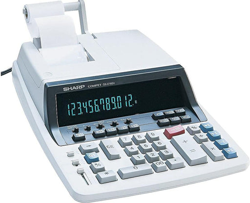 Sharp Qs2760h Qs-2760H Calculadora de impresión de cinta bicolor Negro/Rojo Impresión - Quierox - Tienda Online