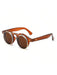 Shein 1 pieza gafas de sol de doble capa redondas estilo steampunk abatibles vintage - Quierox - Tienda Online