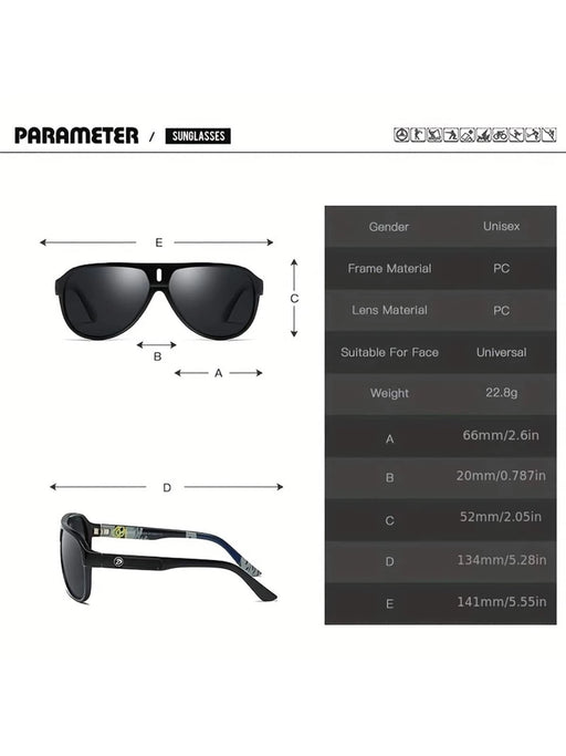 SHEIN 1 pieza Gafas de sol multicolor para hombres - Quierox - Tienda Online