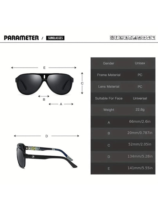 SHEIN 1 pieza Gafas de sol multicolor para hombres - Quierox - Tienda Online