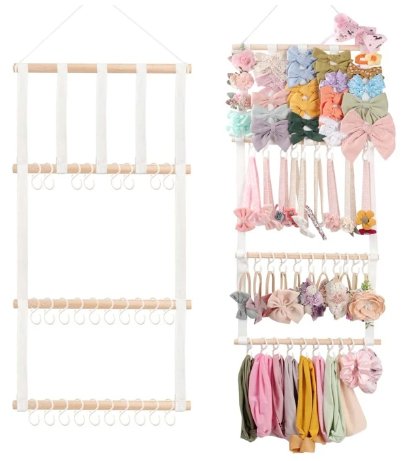 SHEIN 1pc Perchero de madera para colgar en la pared, soporte de almacenamiento - Quierox - Tienda Online