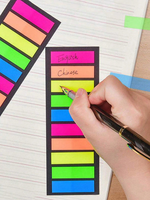 Shein 200 notas adhesivas transparentes, bloc de notas - Quierox - Tienda Online