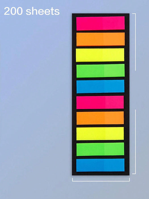 Shein 200 notas adhesivas transparentes, bloc de notas - Quierox - Tienda Online