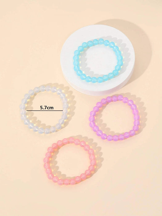 SHEIN 4 piezas Pulsera con cuenta minimalista - Quierox - Tienda Online