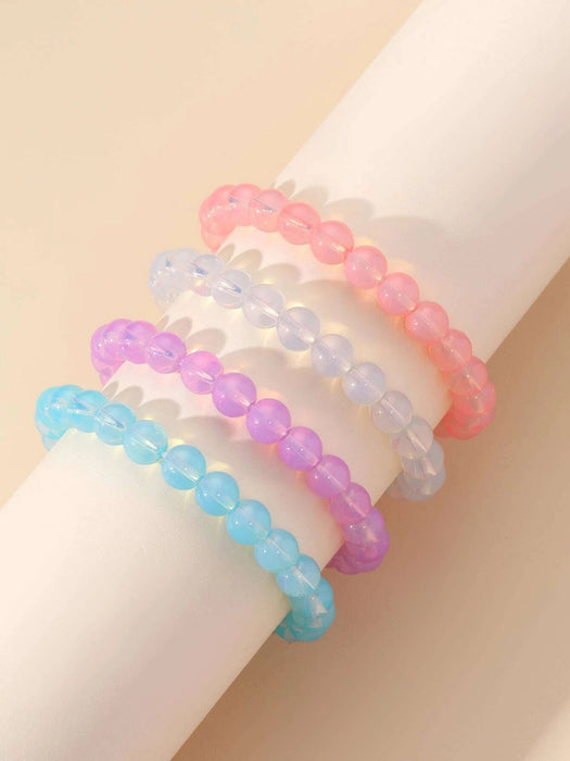 SHEIN 4 piezas Pulsera con cuenta minimalista - Quierox - Tienda Online